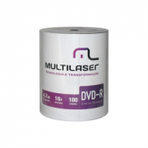 DVD-R MULTILASER C/ LOGO 16X 4.7GB PK100